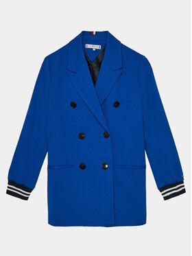 Tommy Hilfiger Tommy Hilfiger Kevad-sügis mantel Knitted Blazer KG0KG07796 Sinine Regular Fit