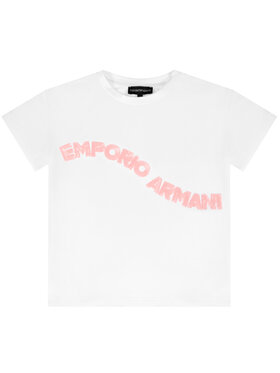 Emporio Armani Emporio Armani T-Shirt 3H3T6F 2JQAZ 0100 Biały Regular Fit