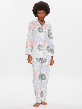 Seidensticker Seidensticker Пижама Classic Woven Satin Pajama Set Цветен Straight Fit