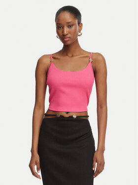 Guess Guess Marškinėliai E6GP01 KG322 Rožinė Slim Fit