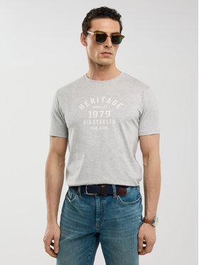BIG STAR BIG STAR T-Shirt SERTER_901_150 Szary Basic Fit