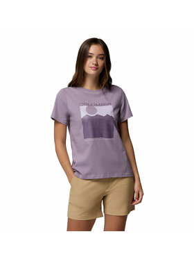 Columbia Columbia T-Shirt 212002 Fioletowy Regular Fit