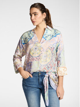 Elena Mirò Elena Mirò Bluzka 2043Z200047N043 Fioletowy Boxy Fit