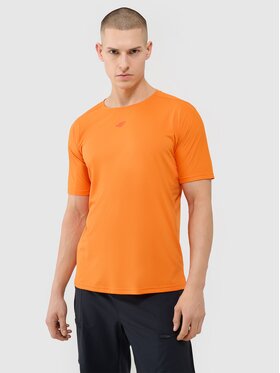 4F 4F Cyklistické tričko 4FWSS25TFTSM1434-70S Oranžová Regular Fit