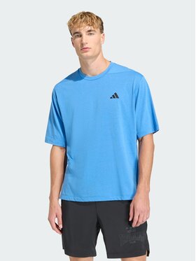 adidas adidas Koszulka techniczna 163164 Niebieski jasny Oversize