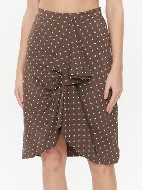 Marella Marella Minigonna Lauro 2331060336200 Marrone Regular Fit