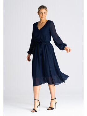 FIGL FIGL Sukienka SUKIENKA M939 Granatowy Regular Fit
