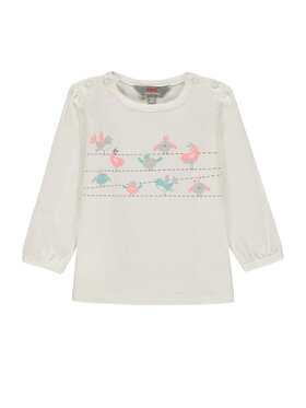 Kanz Kanz Bluzka 1842103-1050 Biały Basic Fit