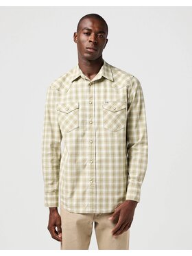 Wrangler Wrangler Camicia Western Shirt Verde Regular Fit