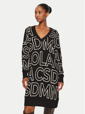 LOLA CASADEMUNT LOLA CASADEMUNT Vestito di maglia LF2416004 Nero Regular Fit