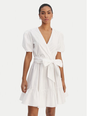 Fracomina Fracomina Coctailkleid FY26SD1037W40001 Weiß Regular Fit