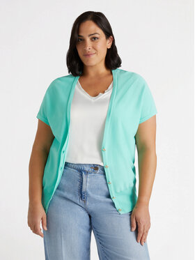 Fiorella Rubino Fiorella Rubino Cardigan M536L007906N024 Turchese Baggy Fit