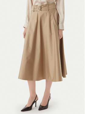 Marella Marella Gonna a trapezio Tappeto 2613101101 Beige Regular Fit