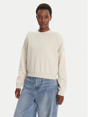 adidas adidas Μπλούζα Essentials Small Logo Feelcozy JI6069 Μπεζ Loose Fit