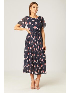 QUIOSQUE QUIOSQUE Sukienka codzienna 4LT003 Granatowy Regular Fit