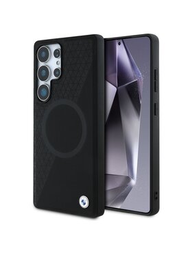 BMW Motorsport BMW Motorsport Etui na telefon Leather Half Textured Czarny