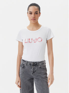 Liu Jo Beachwear Liu Jo Beachwear T-Shirt VA5154 JS003 Biały Regular Fit