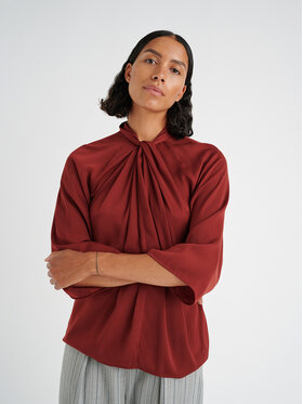 InWear InWear Bluzka Koto 30107570 Bordowy Relaxed Fit