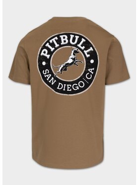 PITBULL PITBULL T-Shirt SAN DIEGO CA BLACK Brązowy Regular Fit