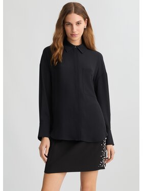 Liu Jo Liu Jo Koszula CA5201TS06622222 Czarny Loose Fit