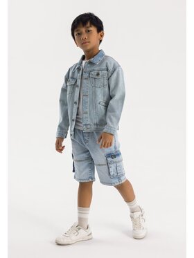 minoti minoti Szorty jeansowe 23short43 Niebieski Regular Fit