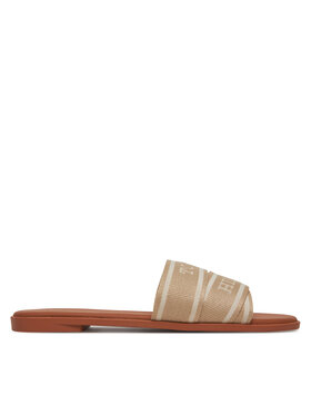 Tommy Hilfiger Tommy Hilfiger Şlapi Webbing Mule FW0FW08421 Bej