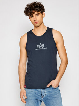 Alpha Industries Alpha Industries Tank top Basic 126566 Tmavomodrá Regular Fit
