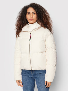 Tommy Hilfiger Tommy Hilfiger Winterjacke Logo Jaquard WW0WW31921 Beige Regular Fit