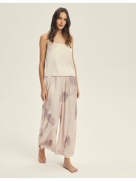 Esotiq Esotiq Piżama 44080 Beżowy Regular Fit