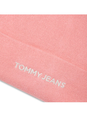 Tommy Jeans Kapa Tjw Linear Logo Beanie AW0AW15843 Roza