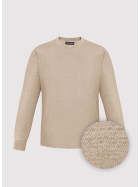 Pako Lorente Pako Lorente Sweter P25WB-2X-027 Beżowy Classic Fit