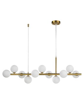 MIAhome MIAhome Lampa wisząca MINI MOON złota 100 cm Złoty