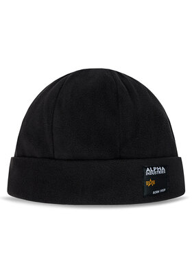 Alpha Industries Alpha Industries Mütze Label Fleece Beanie 118937 Schwarz