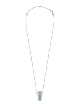 IZABELLA BUDRYN JEWELLERY IZABELLA BUDRYN JEWELLERY Naszyjnik z niebieskim opalem Srebrny