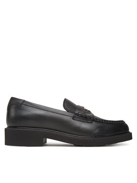Tommy Hilfiger Tommy Hilfiger Сліпери Crest Squarish Toe Penny Loafer FW0FW08633 Чорний