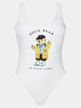 Polo Ralph Lauren Polo Ralph Lauren Jednodílné plavky 21490410 Bílá