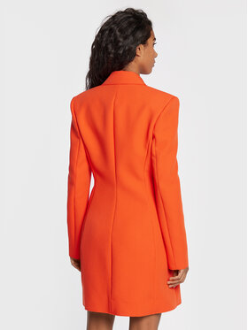 MSGM Cocktail Obleka 3341MDA07 227612 Oranžna Regular Fit