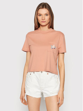 Volcom Volcom Póló Pocket Dial B3512201 Rózsaszín Relaxed Fit