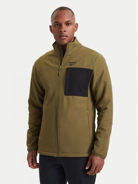 Reebok Reebok Kurtka softshell RCC00096 Zielony ciemny Regular Fit