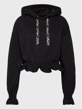 HYPE HYPE Mikina YVLR-228 Čierna Regular Fit
