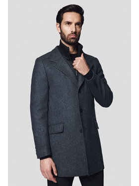 Lancerto Lancerto Płaszcz zimowy Ebikon KU073224000006 Szary Regular Fit