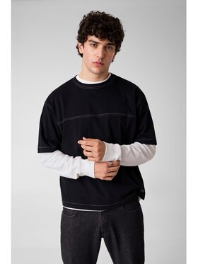Guess Guess T-Shirt 183255 Černá Classic Fit