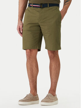 Tommy Hilfiger Tommy Hilfiger Komplet szorty i pasek Denton MW0MW42349 Khaki Slim Fit