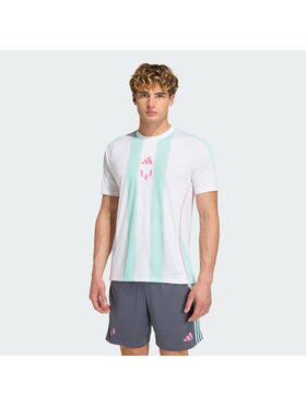 adidas adidas Koszulka techniczna Messi Biały Slim Fit