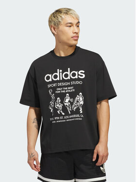 adidas adidas T-Shirt 158685 Czarny Oversize