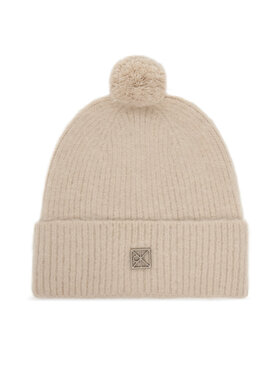 Calvin Klein Calvin Klein Czapka Emblem Brushed LV04D8067G Beżowy