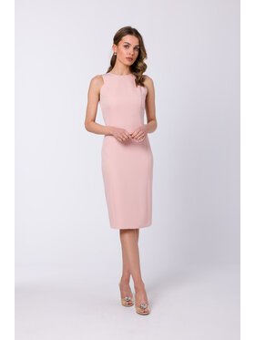 Stylove Stylove Sukienka koktajlowa S342 Różowy Regular Fit