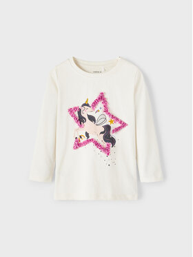 NAME IT NAME IT Blusa 13221682 Écru Regular Fit