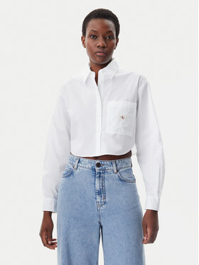 Calvin Klein Jeans Calvin Klein Jeans Cămașă J20J225078 Alb Relaxed Fit