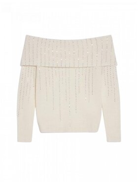 Pennyblack Pennyblack Sweter giotto Biały Regular Fit